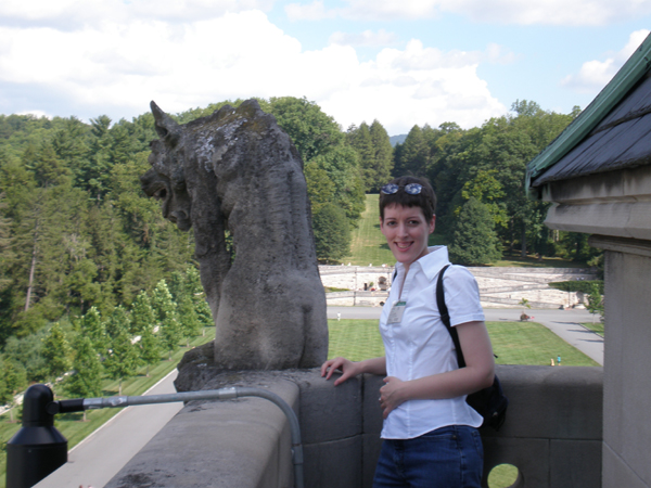Me with a gargoyle